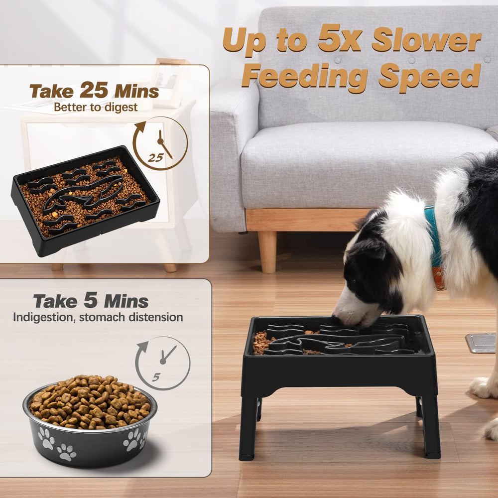 Tivray slow feeder ridged design reduces eating speed and promotes mindful meals.