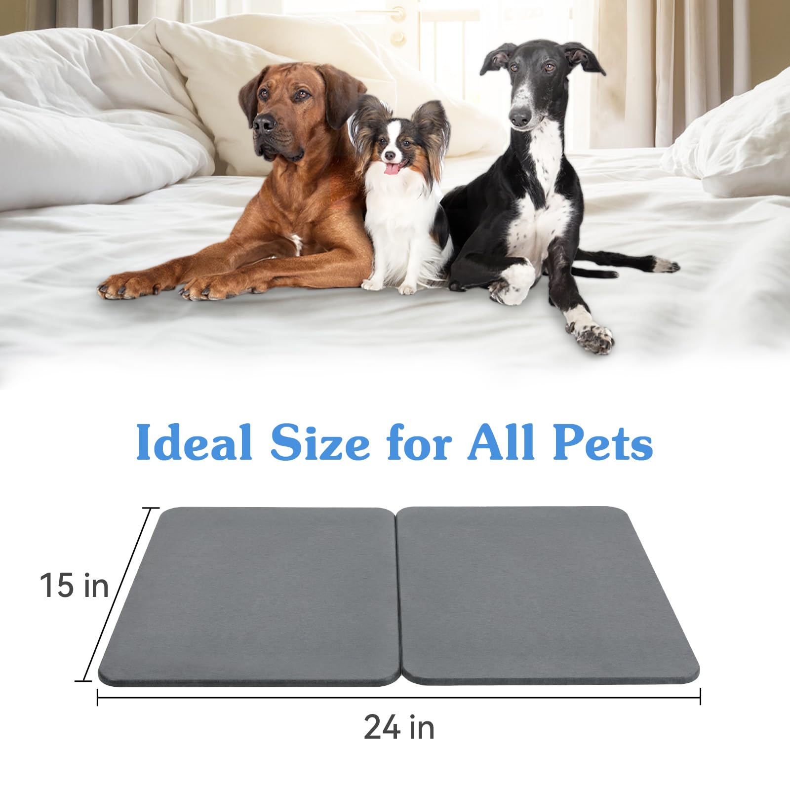 Tivray two-pack setup fits multiple spots in kitchen or bathroom.