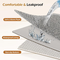 Tivray dog bed cover waterproof liner close-up showing spill protection.