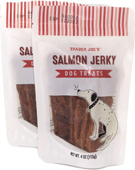 TJ's Trader Joes Salmon Jerky dog treats 2-pack, ideal training reward and healthy snack