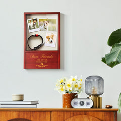 TJ.MOREE dog urn magnetic cover allows easy access to ashes and memories