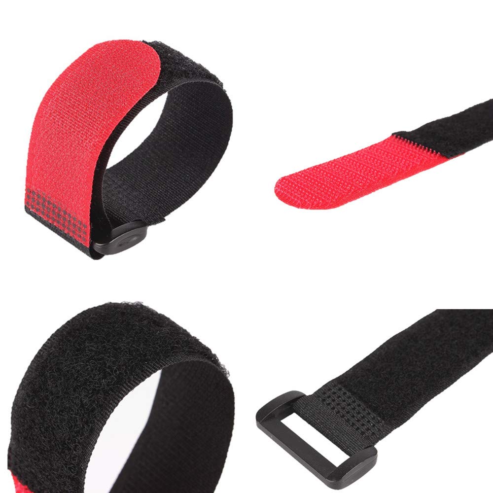 Tkocisa no-crow rooster collar pack red uses adjustable hook-and-loop for a comfy fit.