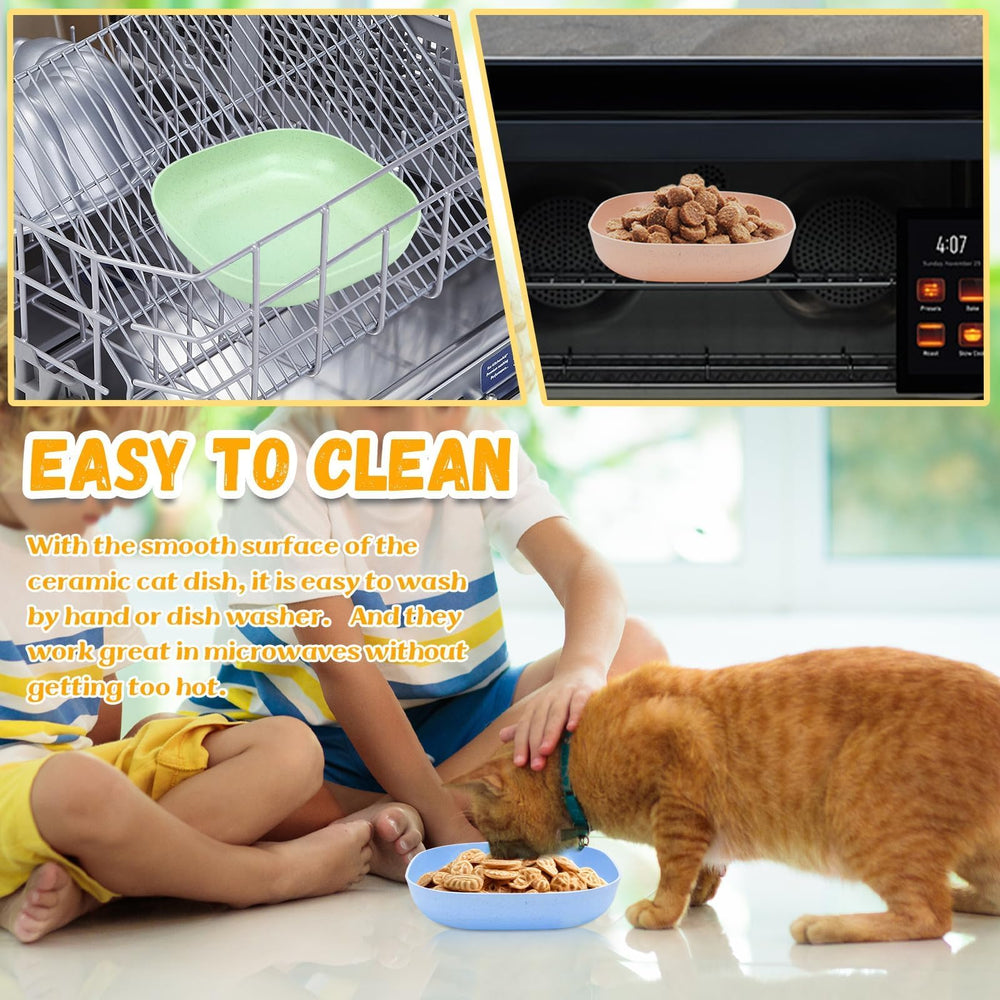 TKOnline shallow dish design is ideal for small cats and kittens.