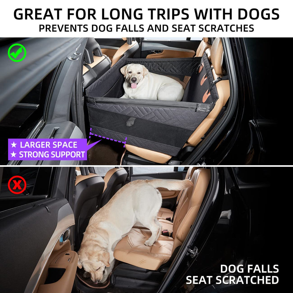 TKYZ back seat extender dog seat—keeps dogs secure during sudden stops.