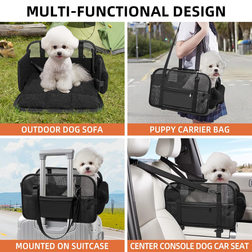 TKYZ center-console dog car seat outdoor-sofa mode for easy on-the-go lounging.