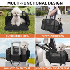 TKYZ center-console dog car seat outdoor-sofa mode for easy on-the-go lounging.