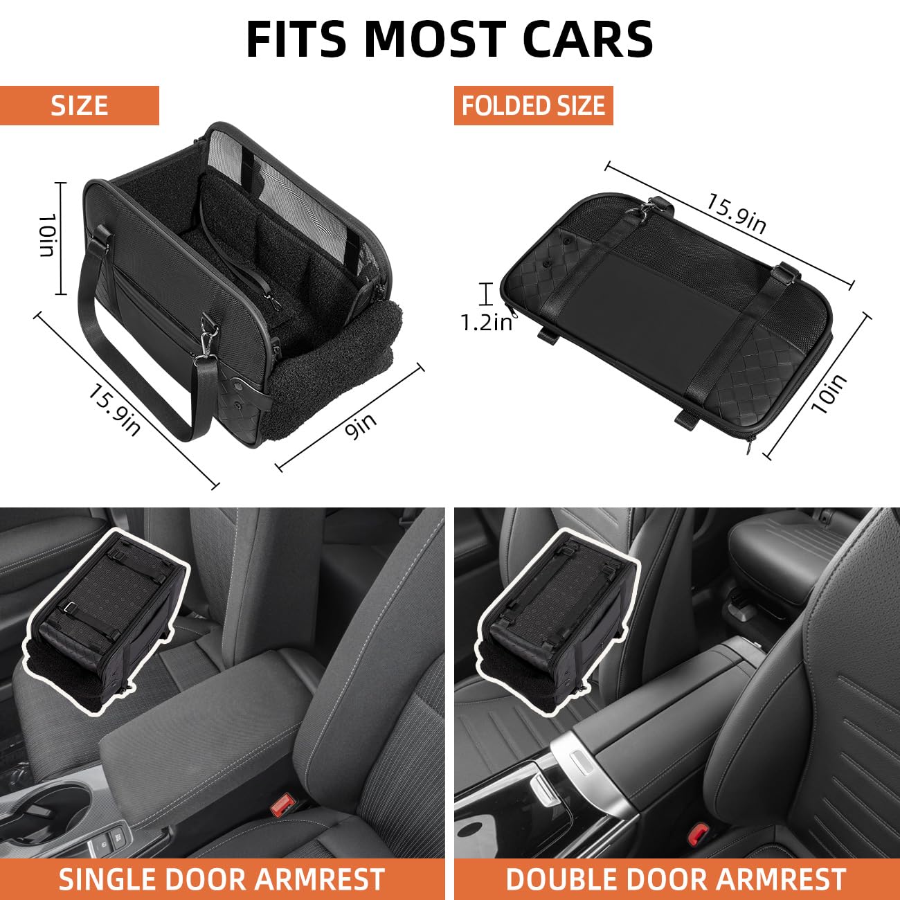 TKYZ center-console dog car seat quick-setup for fast installation.