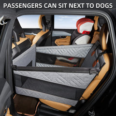 TKYZ dog car hammock with non-slip design prevents sliding during drives.