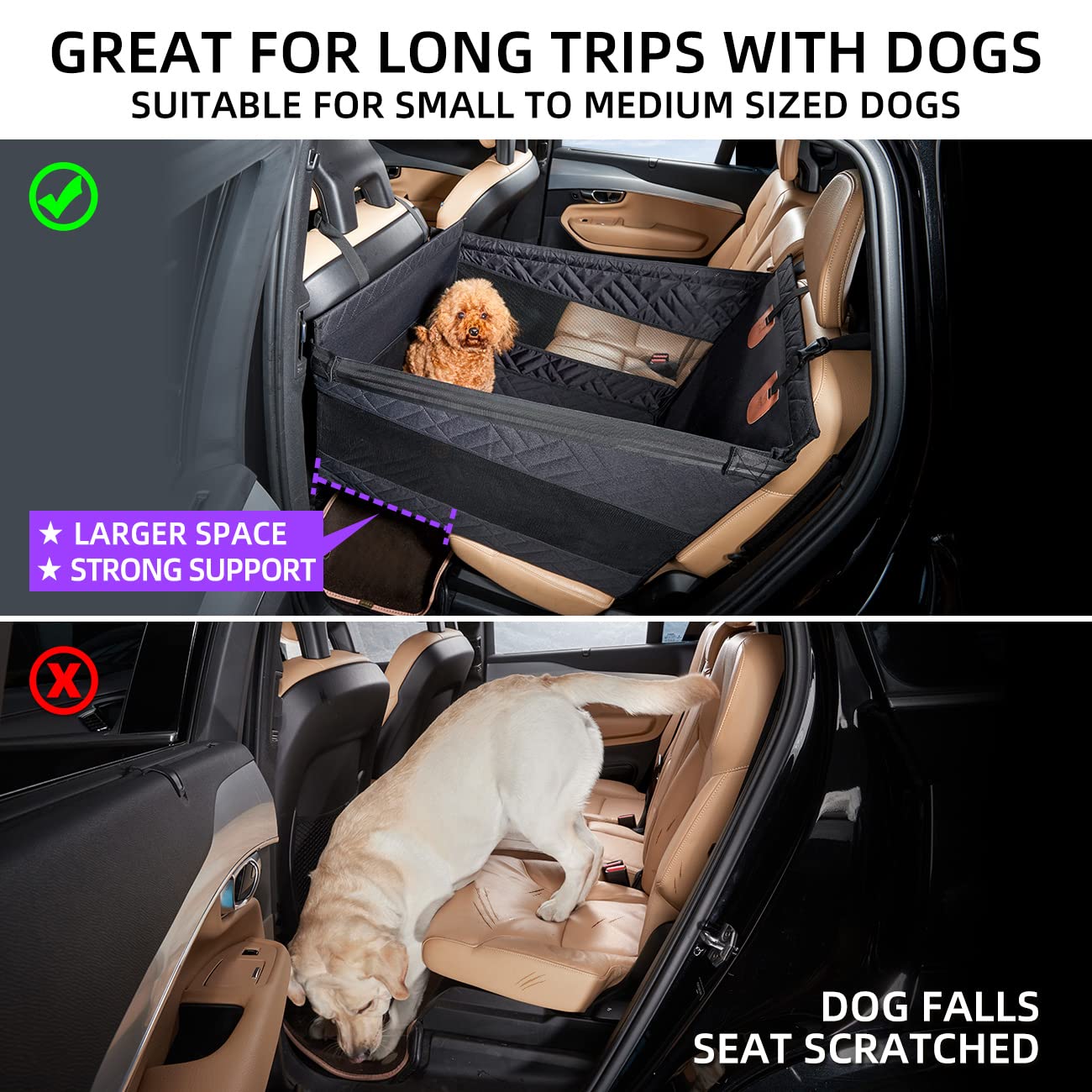 TKYZ dog seat cover waterproof material keeps car clean after muddy adventures