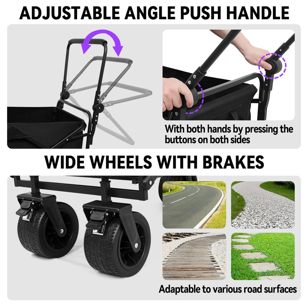 TKYZ stroller wide wheels handles diverse surfaces with ease.