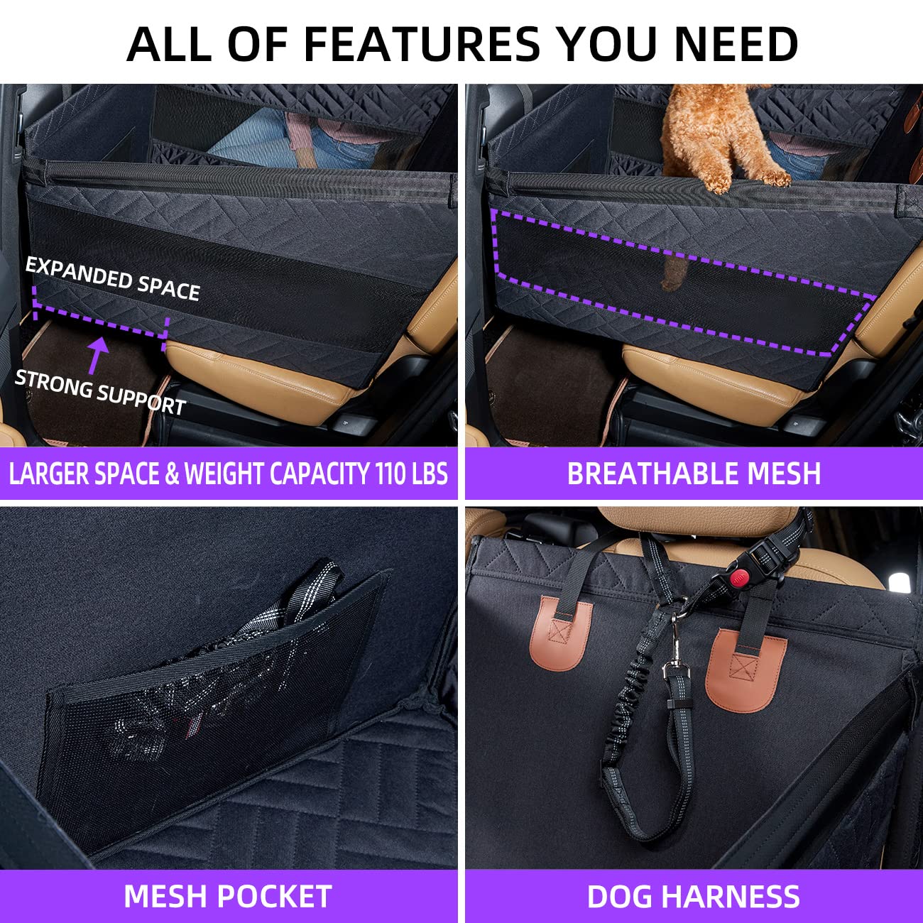 TKYZ medium dog seat size options accommodate small and medium dogs