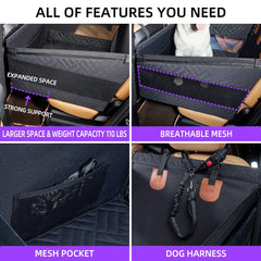 TKYZ non-slip dog car hammock—prevents shifting and keeps passengers comfy.