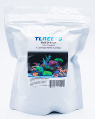 TL Reefs DI resin vacuum-sealed packaging preserves freshness on the shelf.