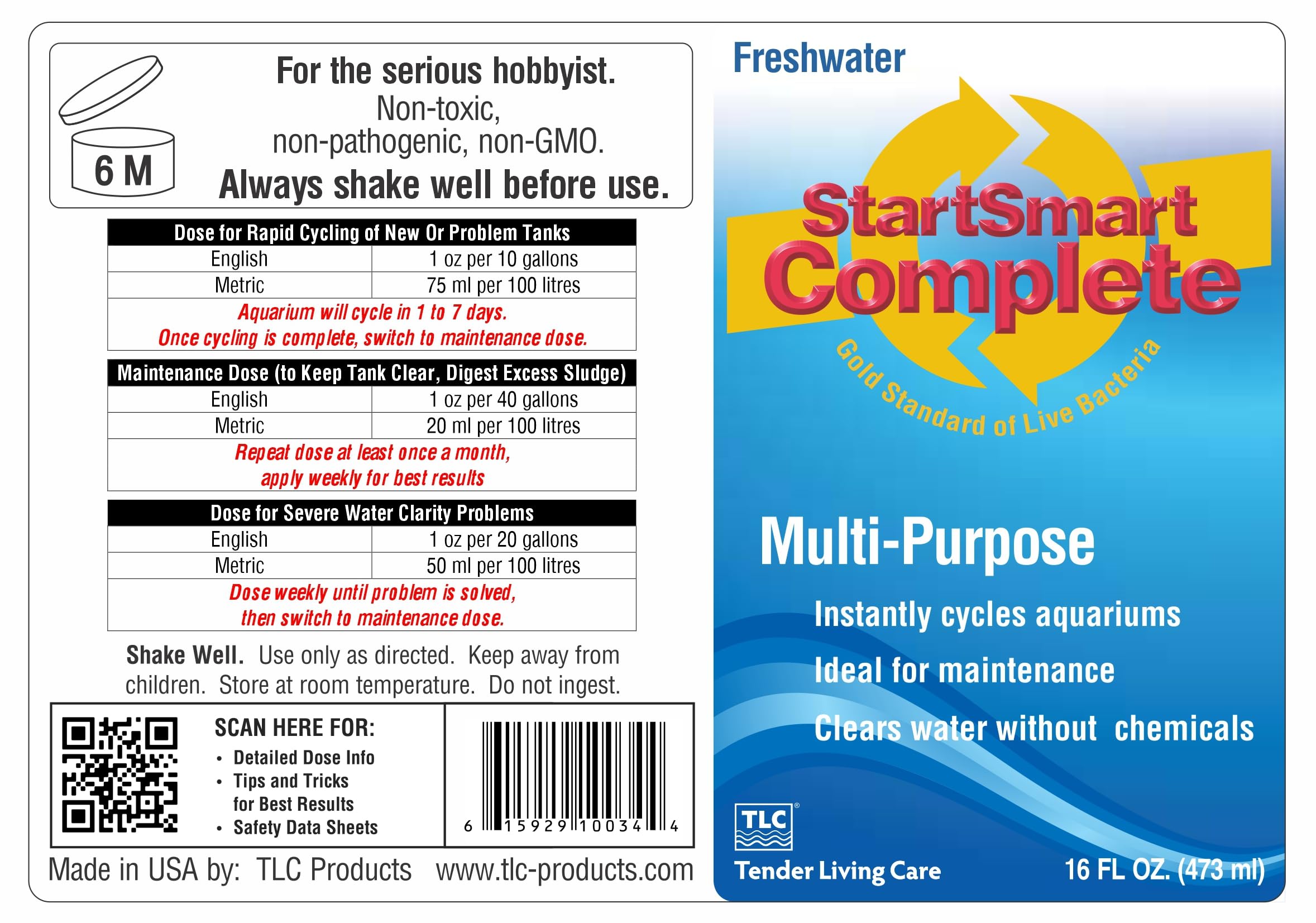 TLC StartSmart image of clear water in a glass emphasizing reduced sludge and clarity