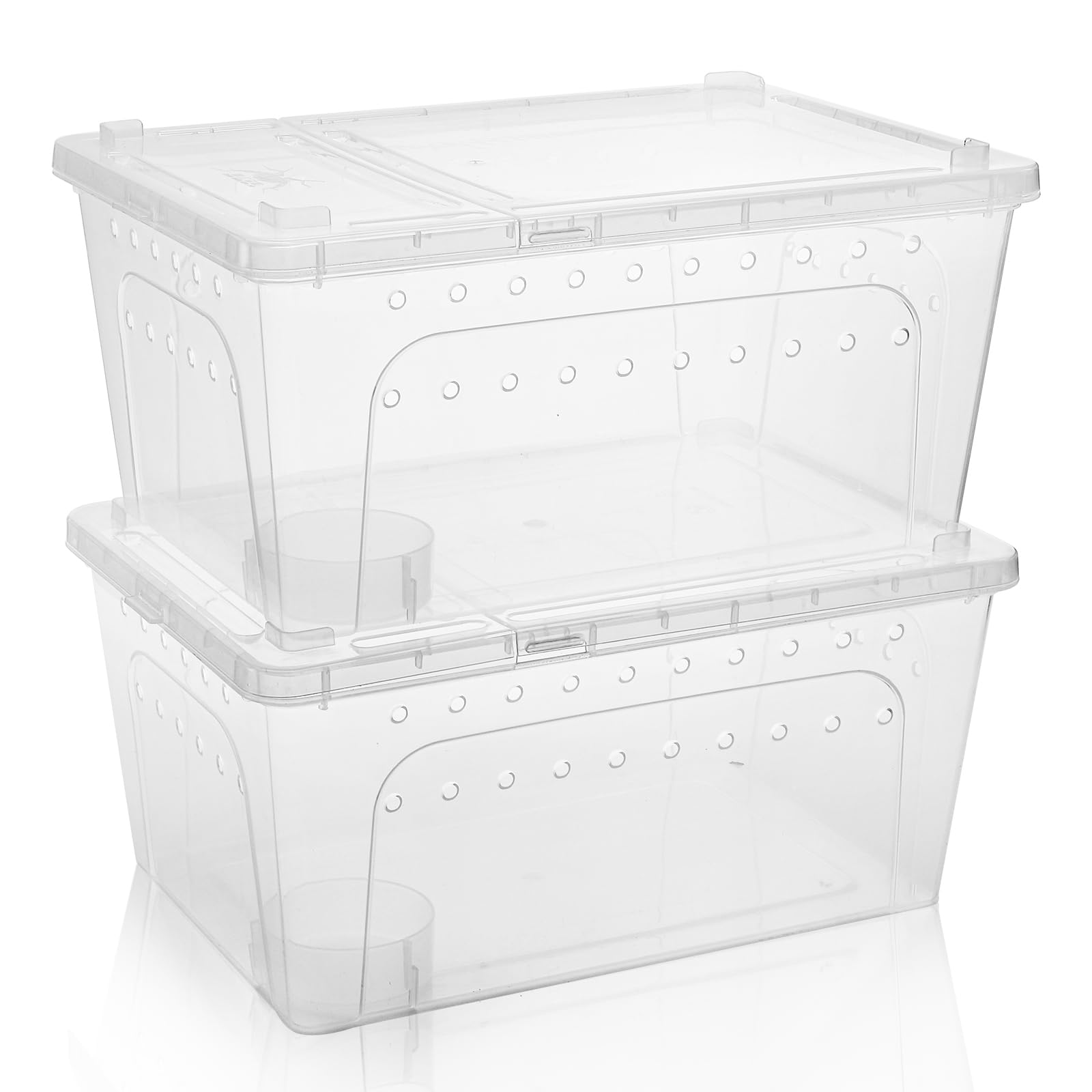 Tlence stackable design with interlocking tabs prevents collapse during storage