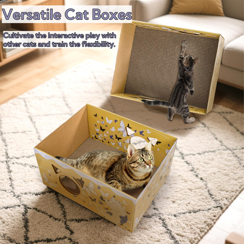 Tlence easy assembly no-tape setup demonstrates quick setup for instant cat play.