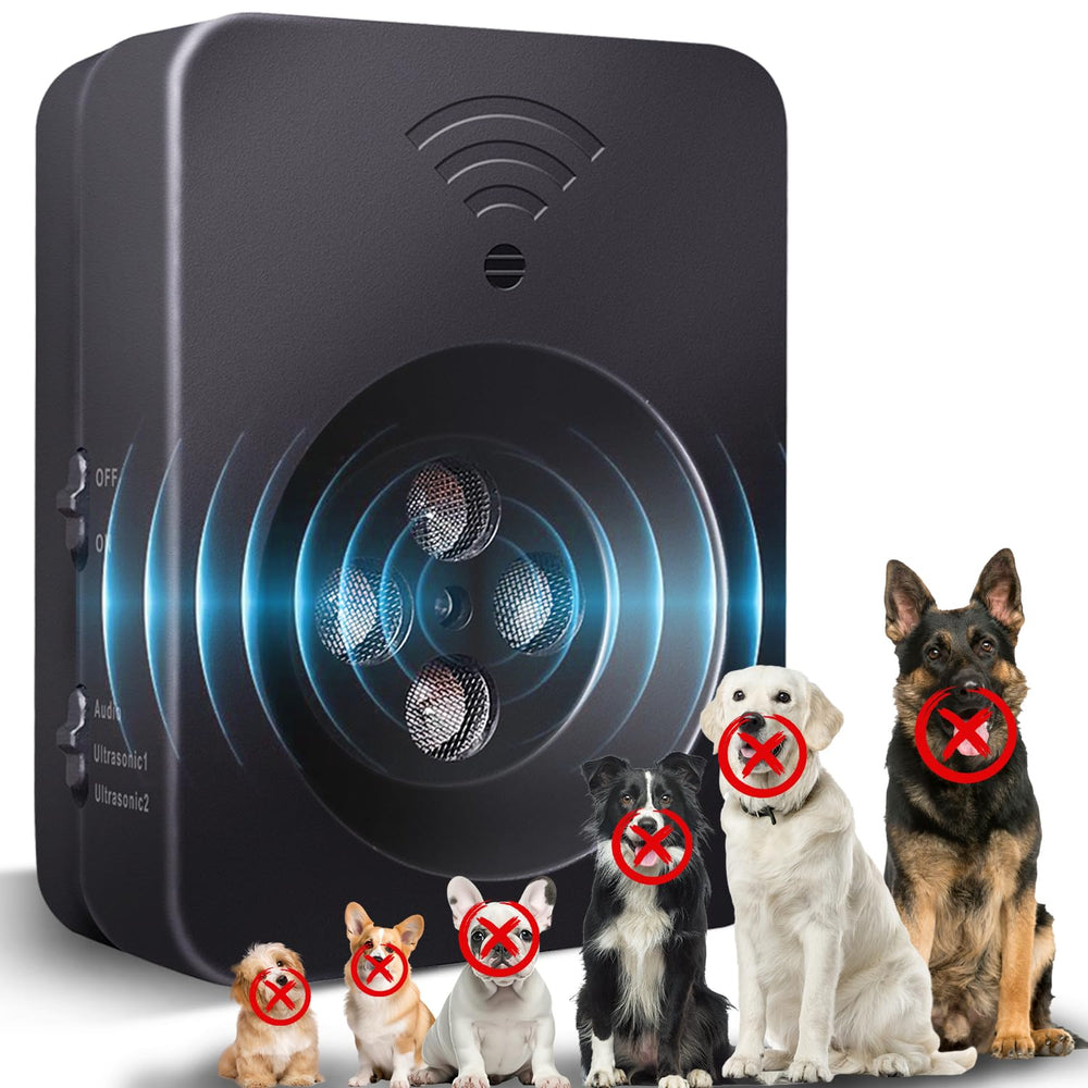 Tlettsteinkle dog barking device front view shows compact, humane deterrent.