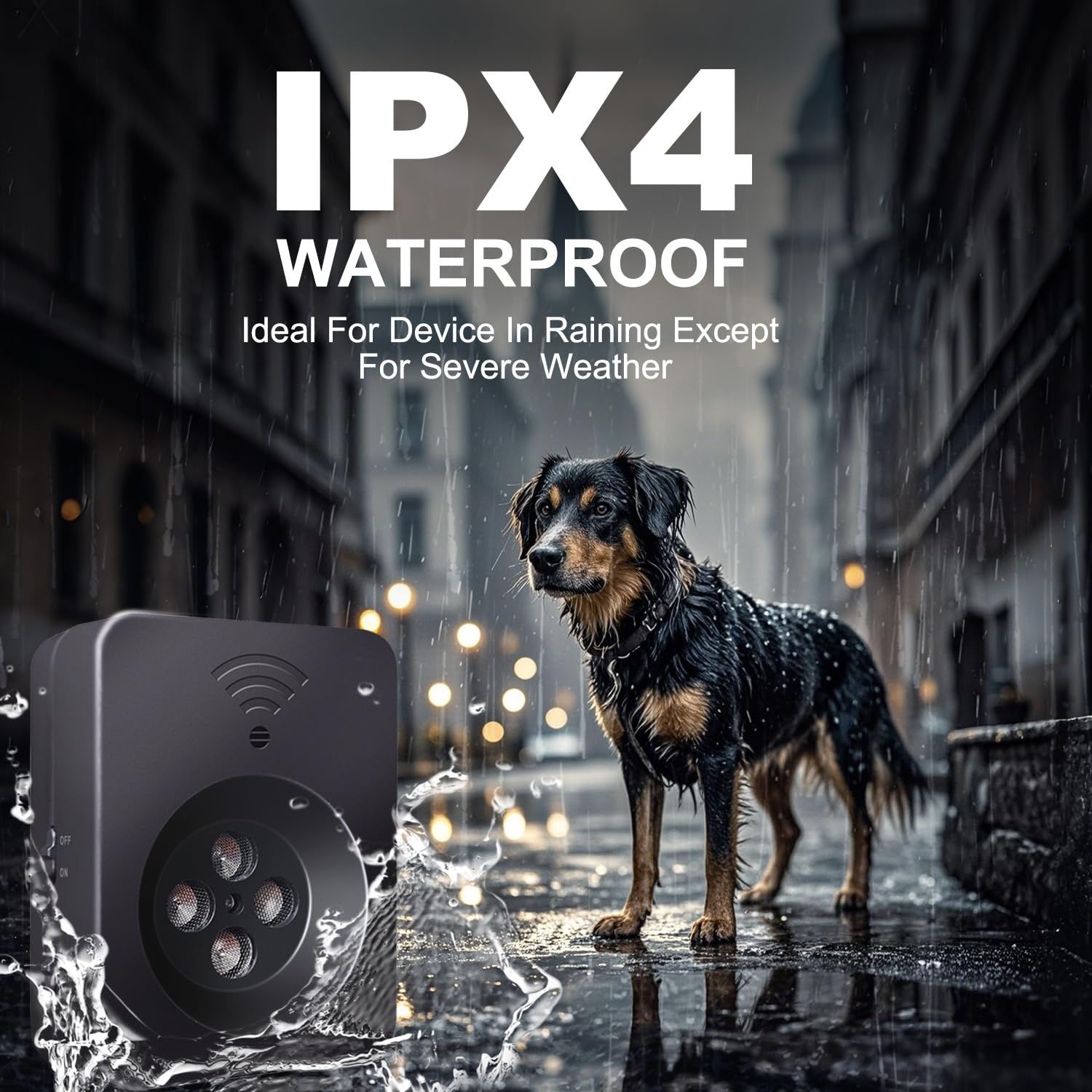 Tlettsteinkle IPX4 waterproof housing suitable for indoor and outdoor use.