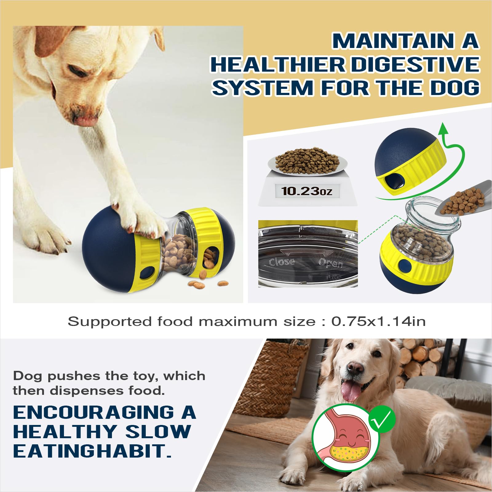 TLKNG BPA-free ABS toy withstands aggressive chewing and rough play.