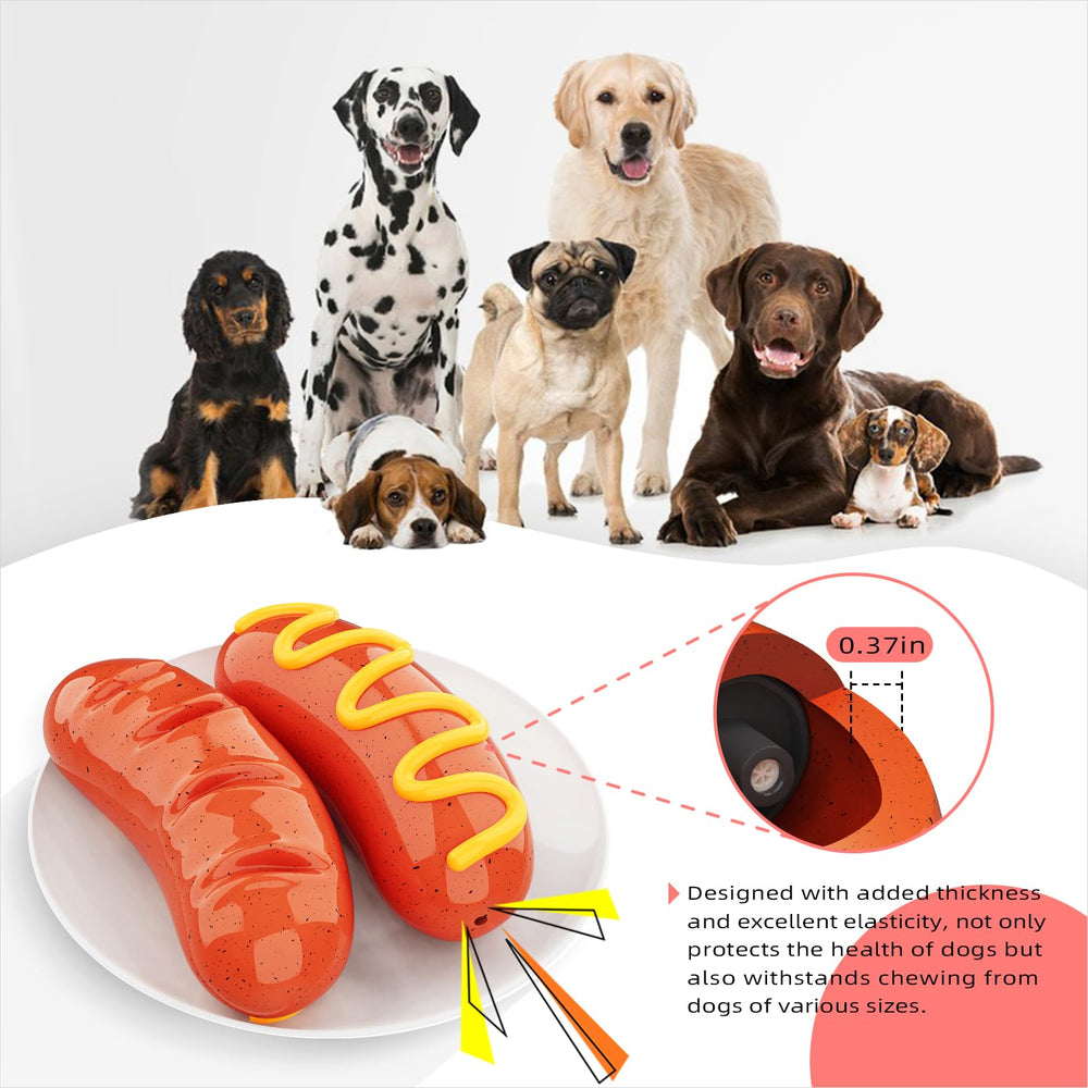 TLKNG hotdog toy designed for both indoor and outdoor use during training and play.