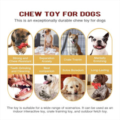 TLKNG Indestructible Lobster Dog Chew Toy side view, ideal for heavy chewers during training.