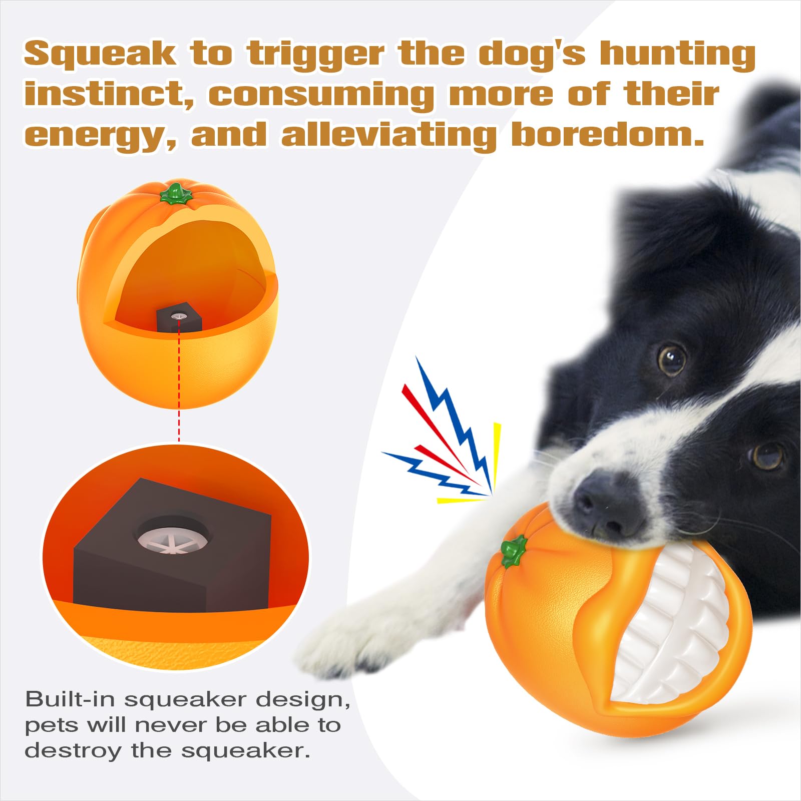 TLKNG large orange toy ideal for outdoor fetch and high bounces.