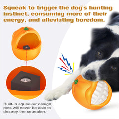 TLKNG large orange toy ideal for outdoor fetch and high bounces.