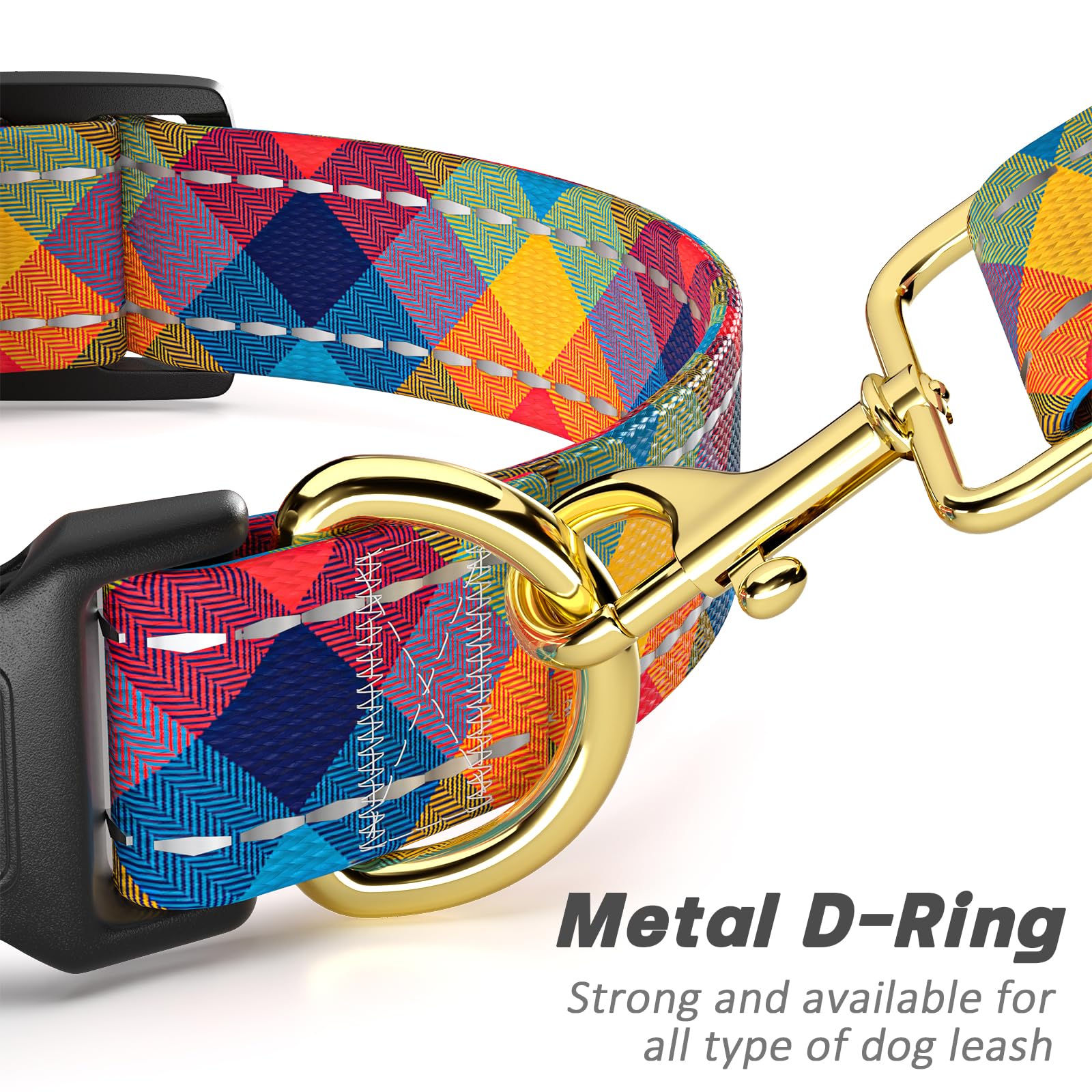 TMOODEL adjustable dog collar fits various neck sizes securely