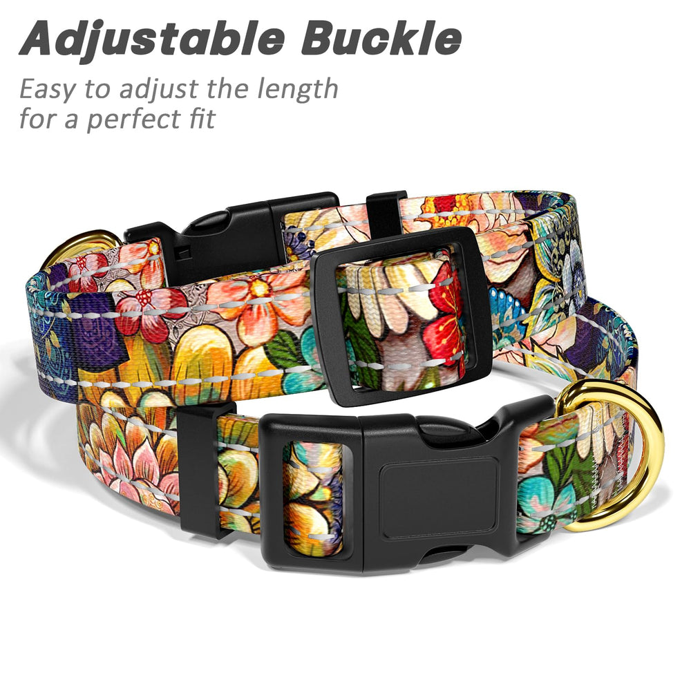 TMOODEL adjustable neck collar fits a range of large dogs with secure fit.