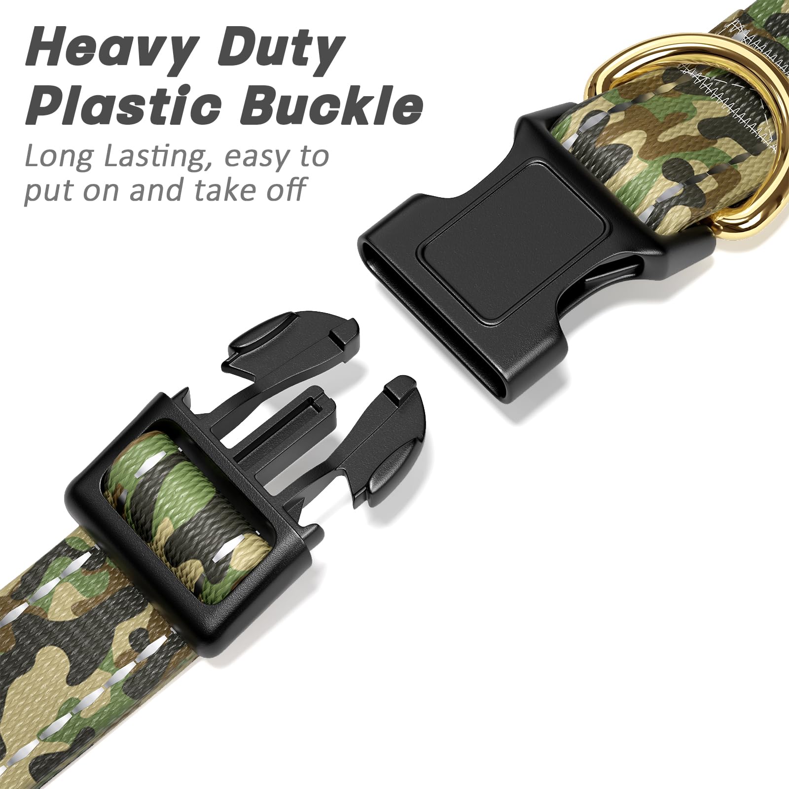 TMOODEL adjustable-nylon-collar provides customizable comfort across neck sizes.