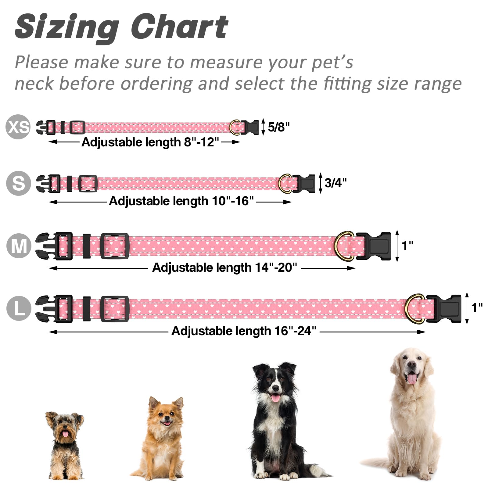 TMOODEL pink hearts design adds cute style for everyday wear.