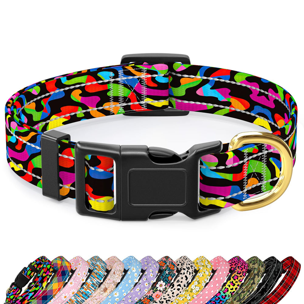 TMOODEL reflective dog collar boosts nighttime visibility for safer walks.