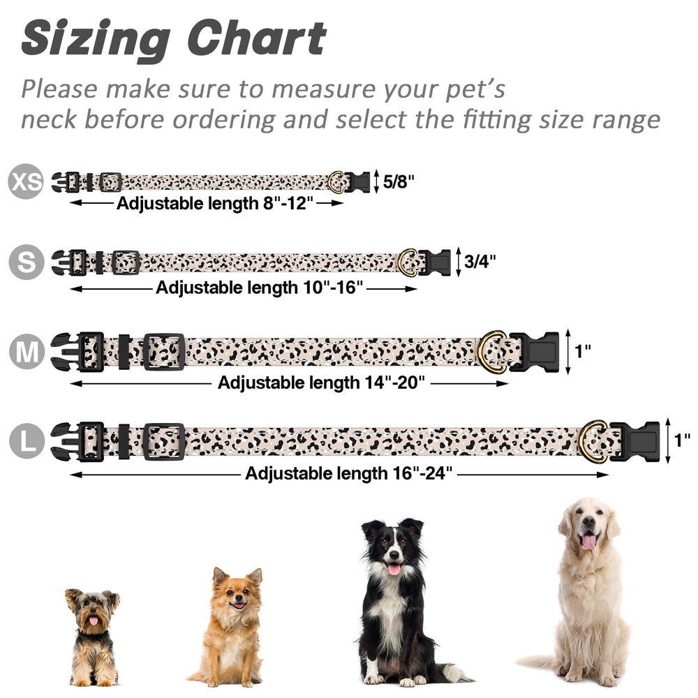 TMOODEL size-adjustable puppy collar fits multiple small-to-medium dog breeds for comfort.