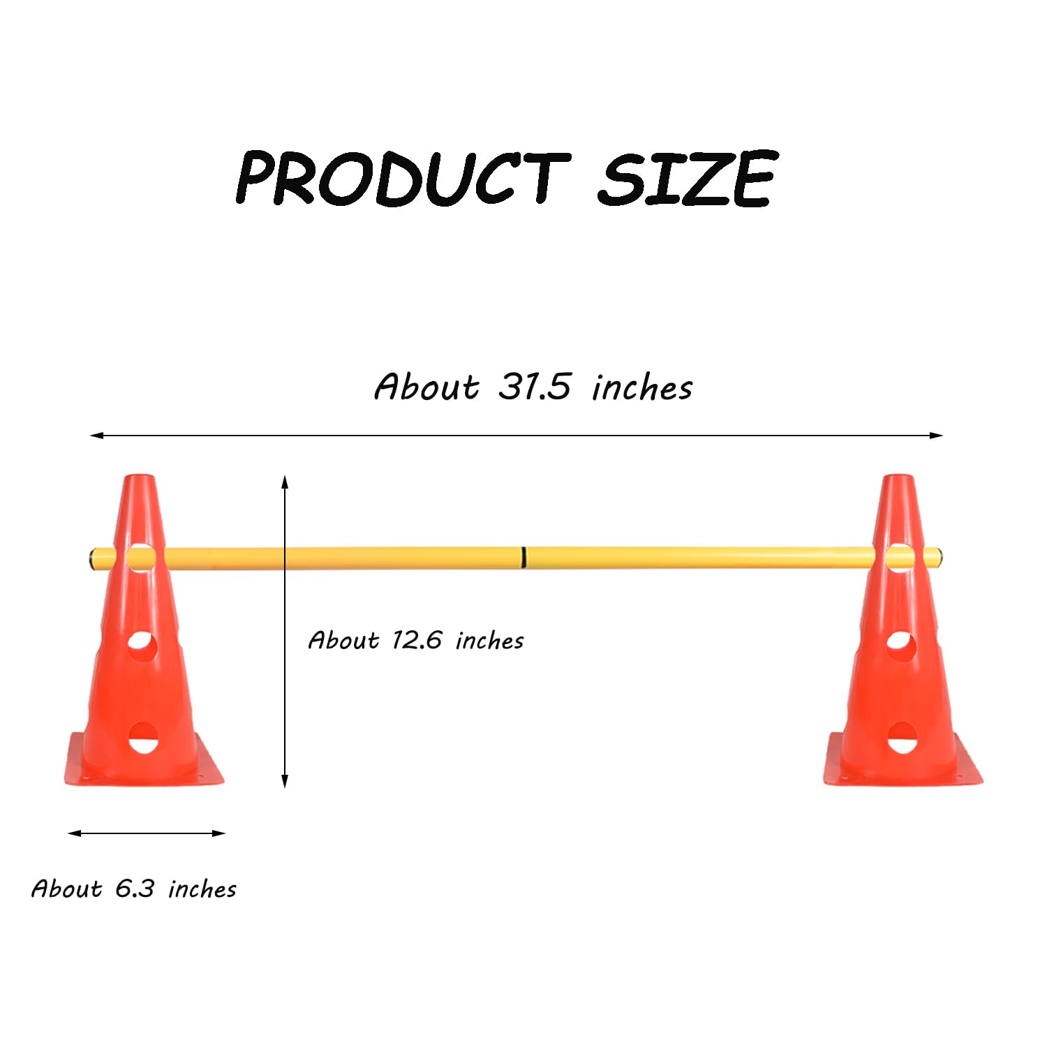 TNZMART stackable cones offer compact storage between sessions