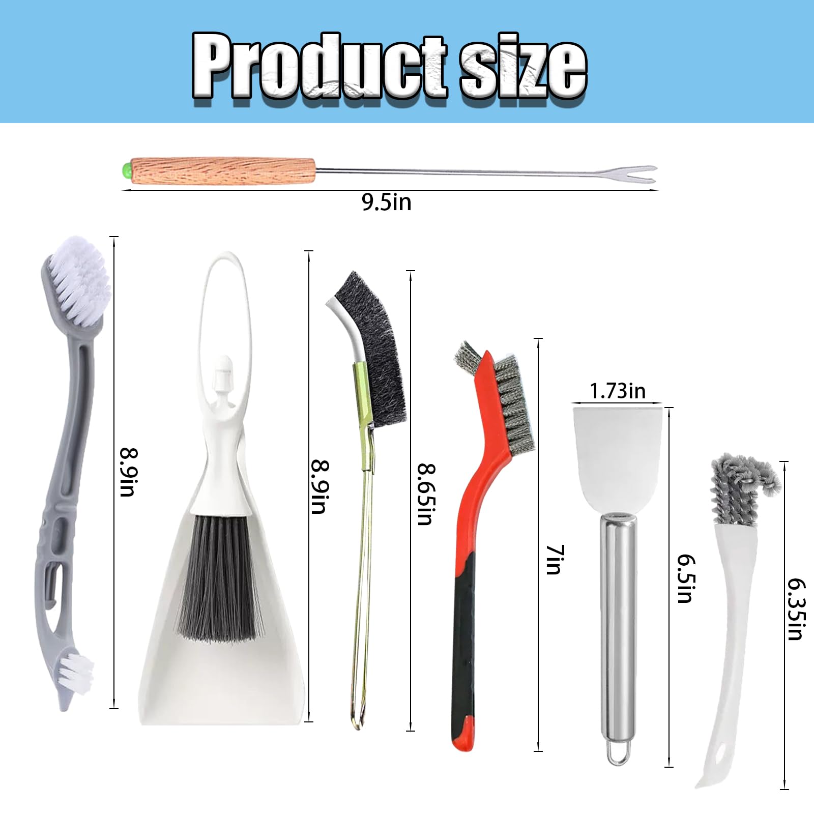 TOAINRSI scraper for dried droppings enables quick, thorough cage surface cleaning.