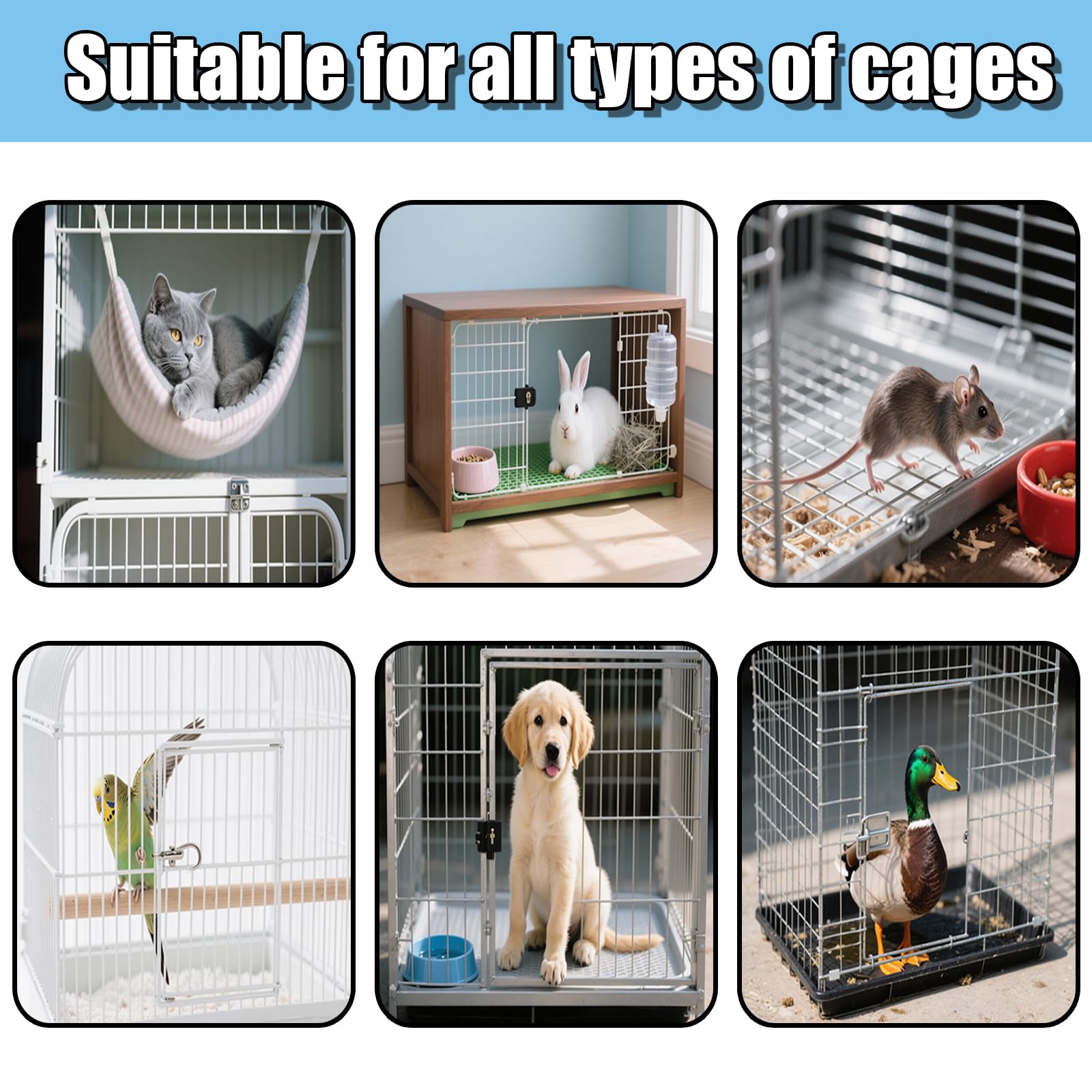 TOAINRSI wire brush cleans crevices and stubborn grime in cages.