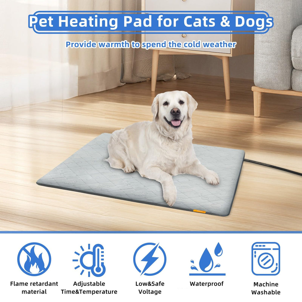 Toaspa Pet Heating Pad in use warming a dog on a couch