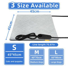 Toaspa heating pad LED control panel showing adjustable temperature and timer options.