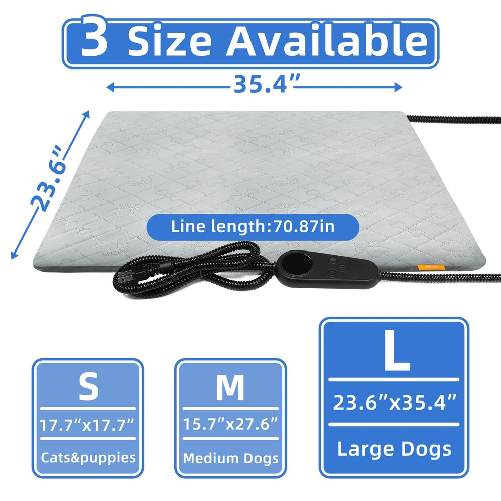 Toaspa Pet Heating Pad LED controller showing temperature settings