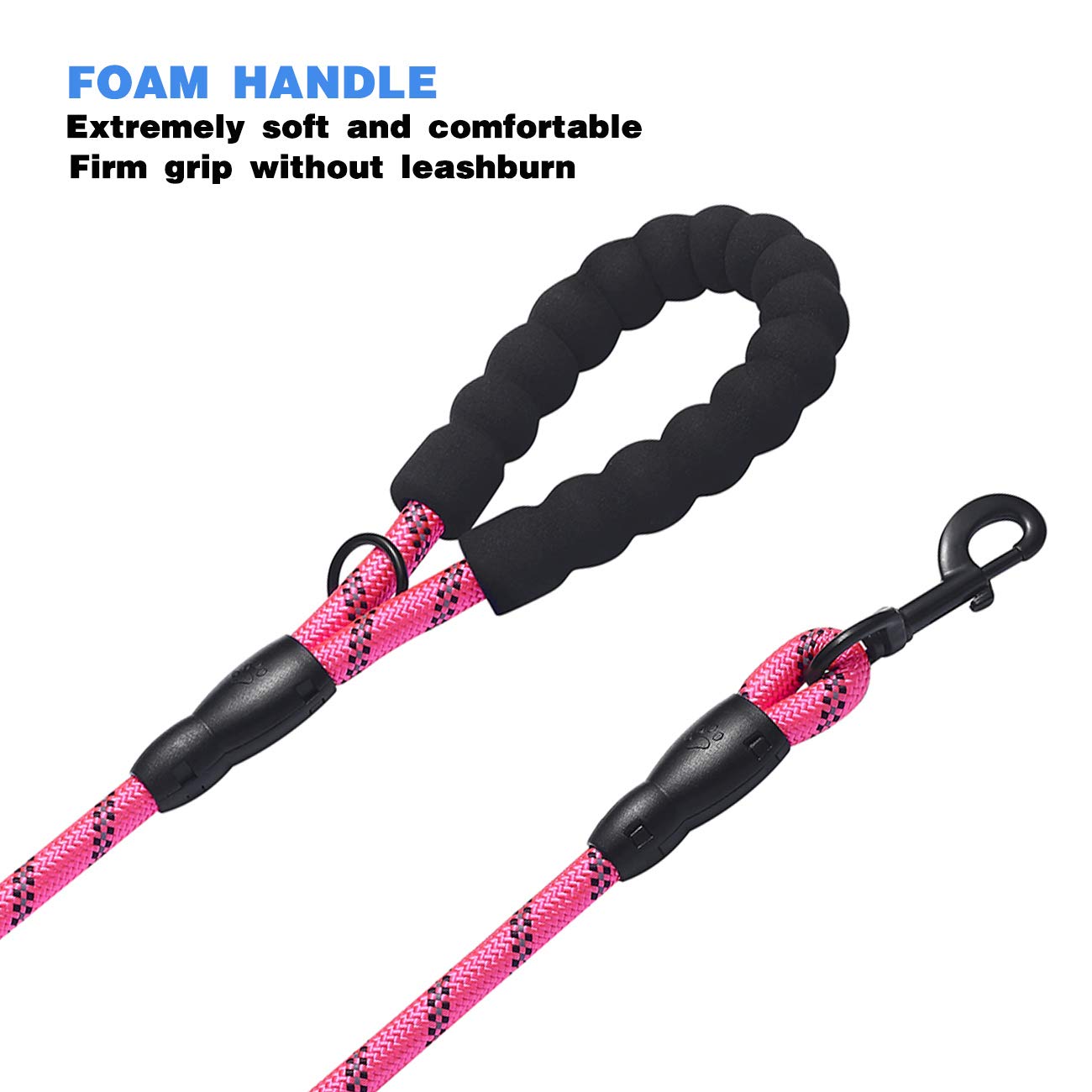 tobeDRI Dual Dog Leash with shock-absorbing bungee cushions pulls.