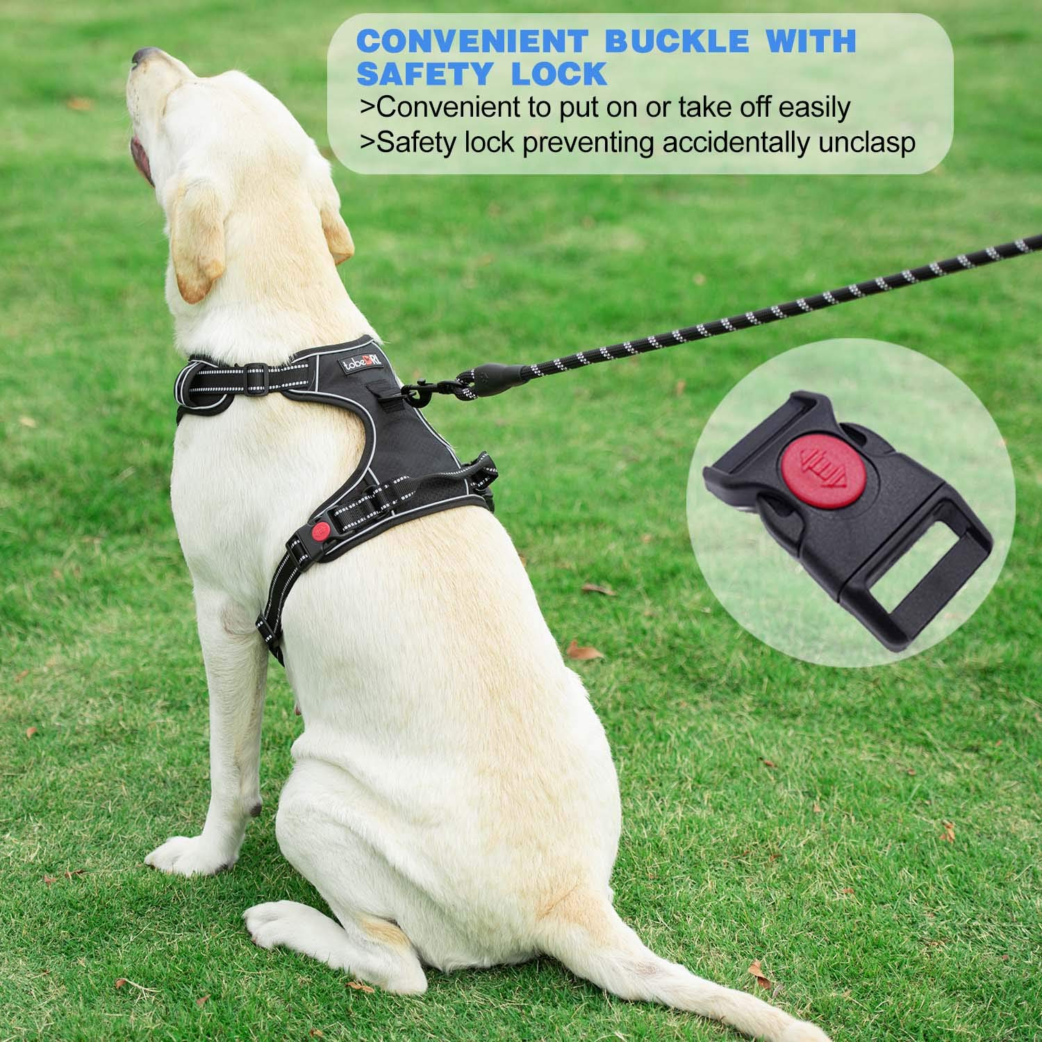 tobedri durable nylon oxford harness features breathable mesh lining for daily use.