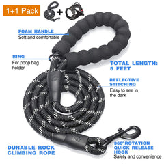 tobedri no-pull harness back view shows secure back leash attachment for relaxed walking.