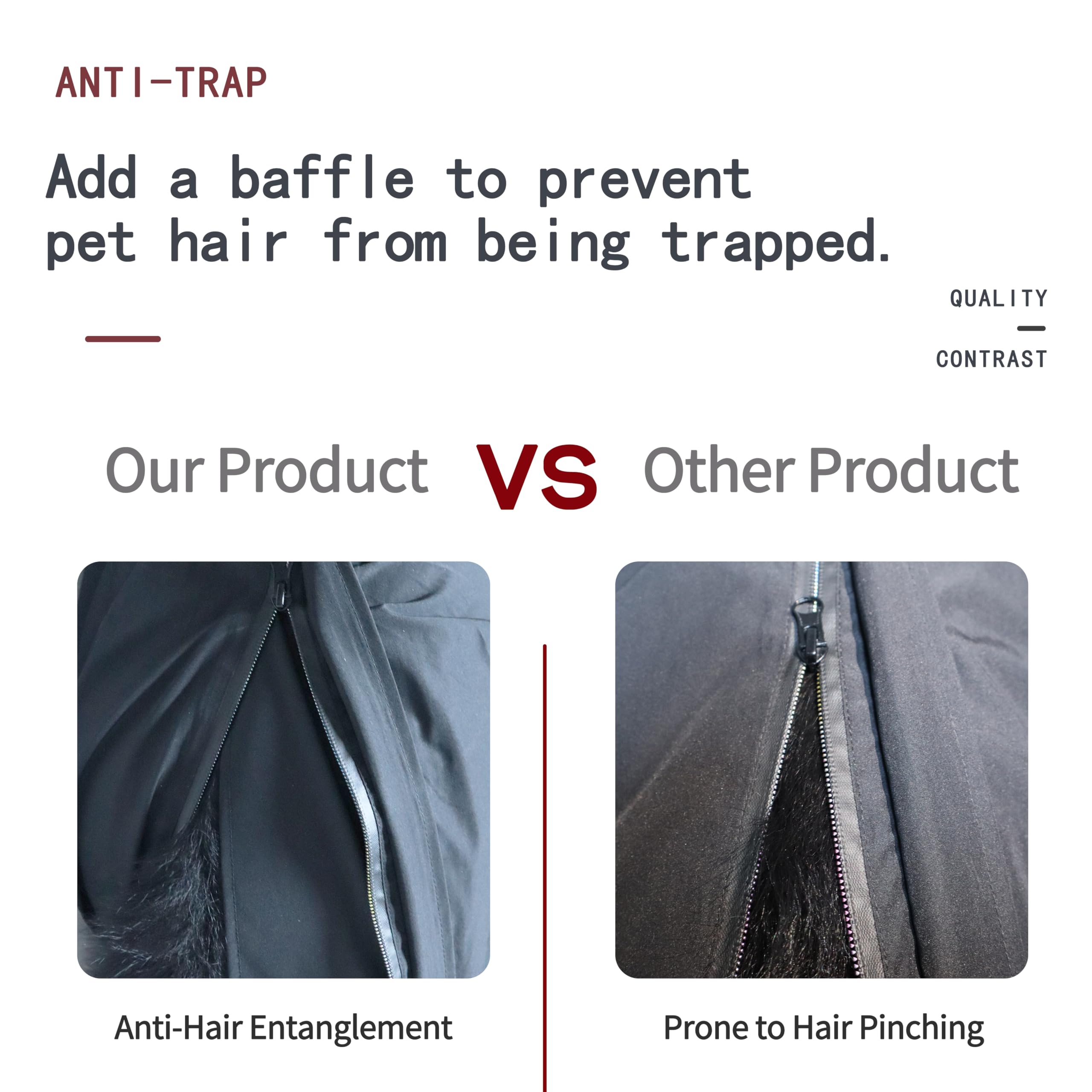 TOBOSS dog raincoat leg-sleeves provide 360° protection without tripping.