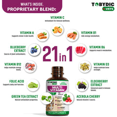 TOBYDIC cranberry blend supporting urinary health for pets.