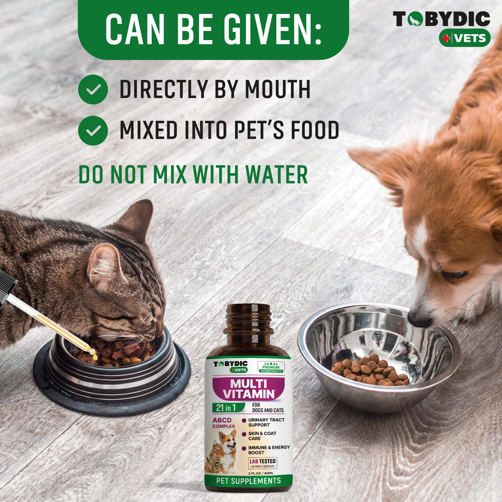 TOBYDIC glucosamine supports joint mobility for aging pets.