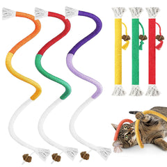 Tocirelo cat chew rope toy 19.7-inch rope for engaging play and dental fun