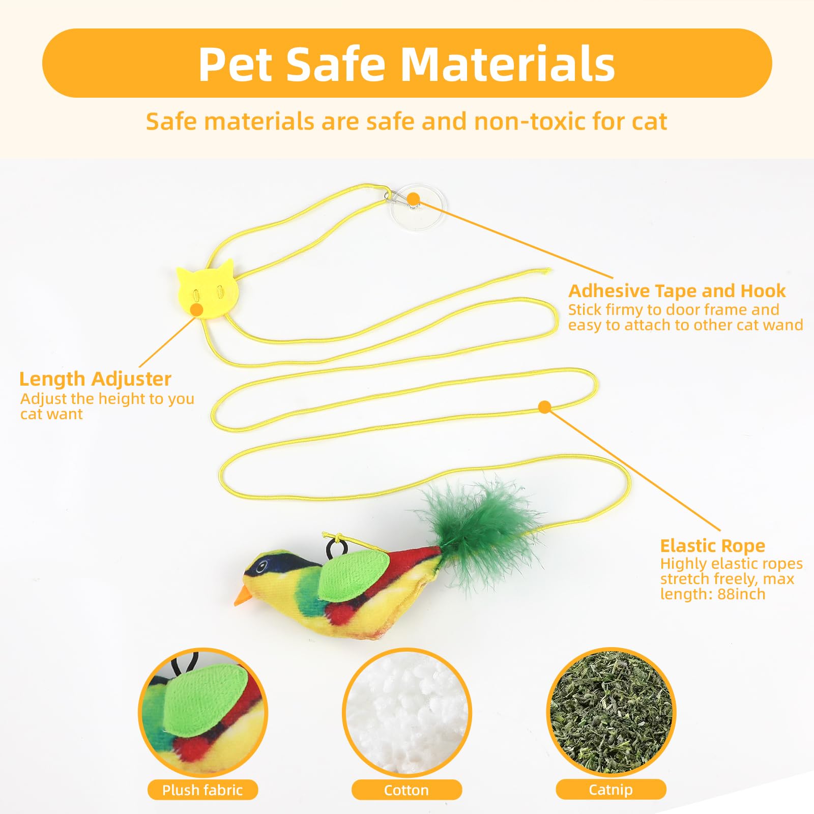 Tocirelo Catnip-infused toy pack entices curious cats with familiar scent.