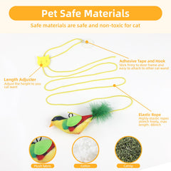 Tocirelo Catnip-infused toy pack entices curious cats with familiar scent.