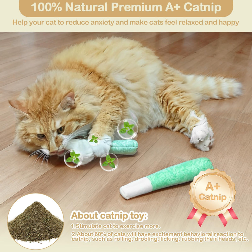 Tocirelo catnip toys organic catnip detail emphasizes 45000mg of premium catnip