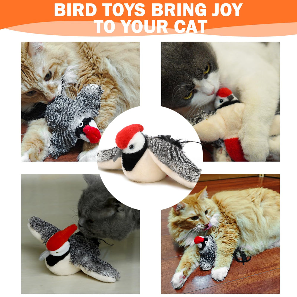 Safe materials on Tocirelo Flappy Bird Cat Toy ensure gentle bite and durable play.